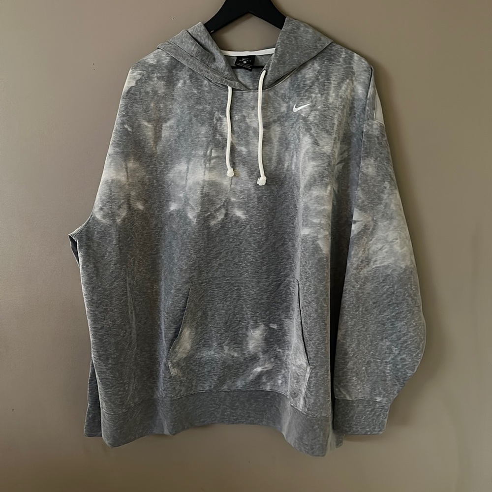 Nike Dri-Fit Training Hoodie Tie Dye Women's Plus 2X Gray